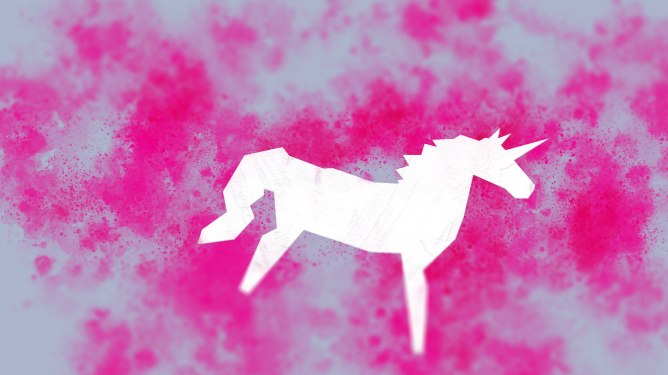 paper unicorn spatter